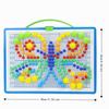 Colorful Mushroom Nail Puzzle DIY Pegboard Set Montessori Mushroom Nail Building Blocks  Kids
