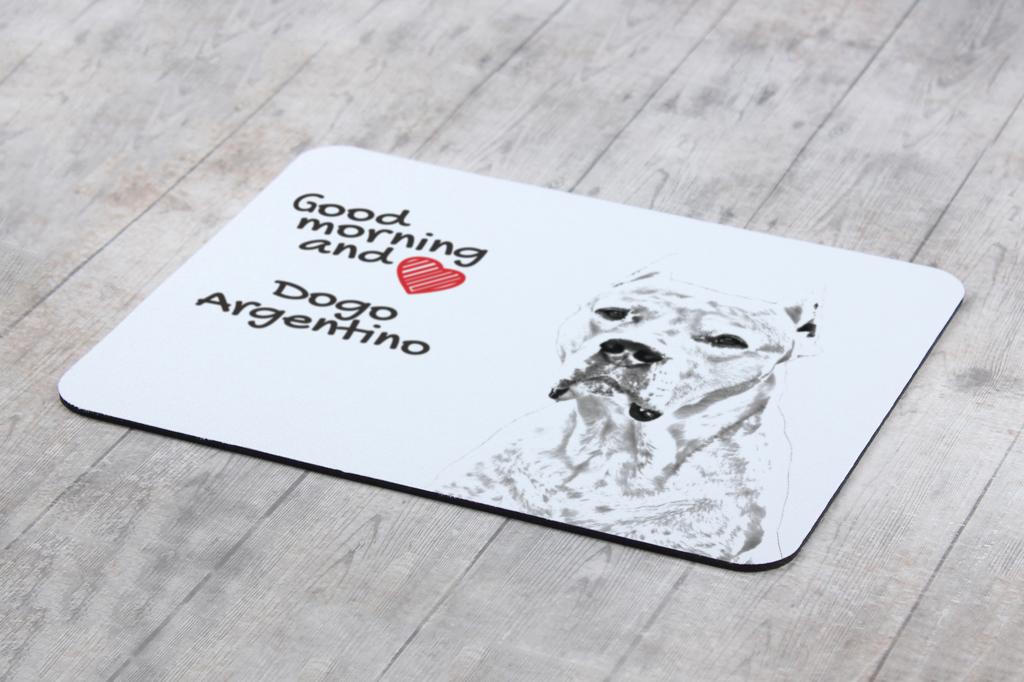 Dogo Argentino - Mouse Pad with Print, Personalized Dog-themed Mouse Pad, Unique Gadget for an Office Worker by Art-Dog Brand