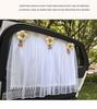 Double Layer Sunshade Curtain for Car Side Windows - Baby Sun Protection & Heat Insulation