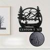 Customizable Metal Sign Boating Silhouette Surname Decor Hot Sale Home Garden Wall Art