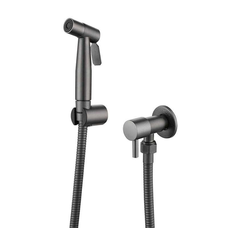 304 Stainless Steel Matte Black Bidet Spray Gun Toilet Set - Silent Companion