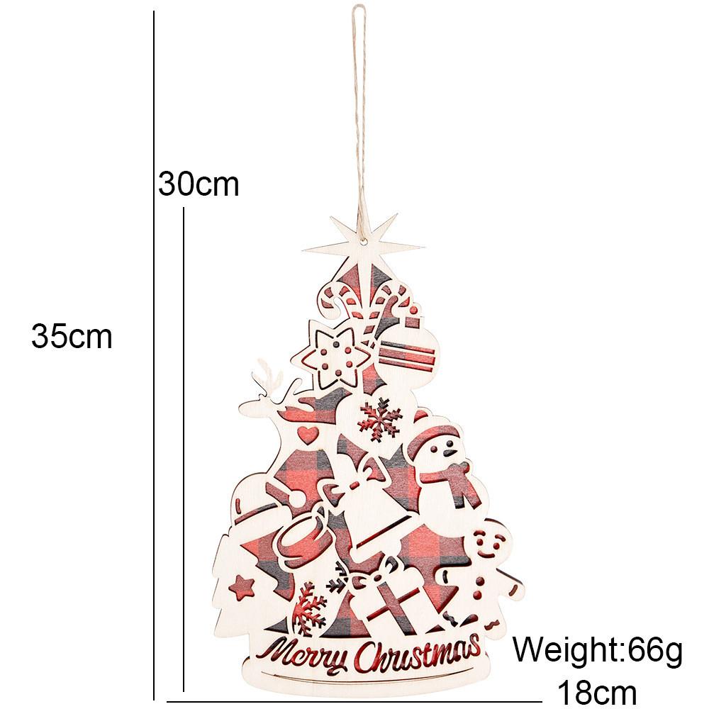 Festliche Holz-Weihnachtsbaumdeko Lebendige Ornamente Für Feiertagsfeiern Ausstellungen Und