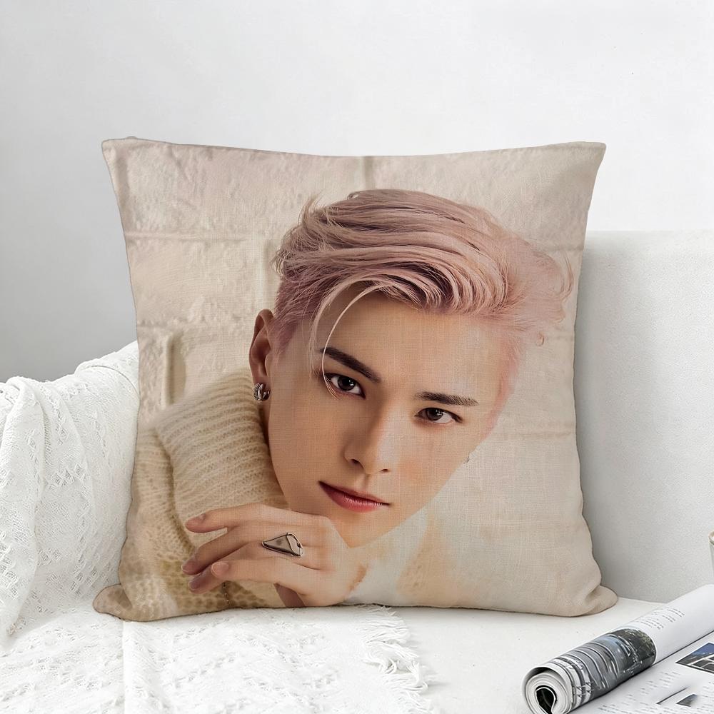Kpop Kawanishi Takumi Cushion Cover Natural Linen Pillowcase Set AllinOne Decor for Sofa Bedroom Chair