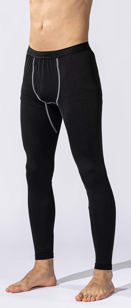 Otafuku Gloves Winter Inner Long Tights Retention Brushed Compression Open Front Sweat Absorbent Quick Drying Black L of [Heat Men's] JW-165 [Set 3]