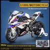 New 1:9  S1000RR  Hayabusa Alloy Motorcycle Models Toys Diecast Cars Front Wheel Steering with Light Toy Ornament Boys Gifts