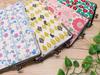 Slim Gamaguchi Pouch, Goshuin Albums Case, Rabbit Print, Canvas, 23.5 x 14.5 cm, Made in Japan