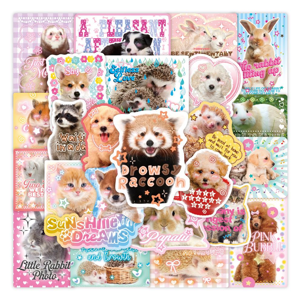 Autocolant drăguț de pisică Creative Kawaii Pisicuță neagră care se joacă Autocolant minunat de papetărie pentru album de însemnări decorative DIY