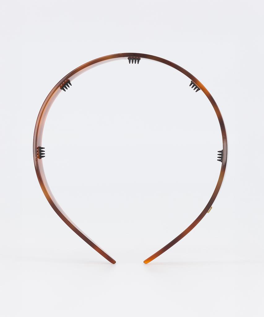 Alexandredeparis Pleasance Hairband Brown Shell