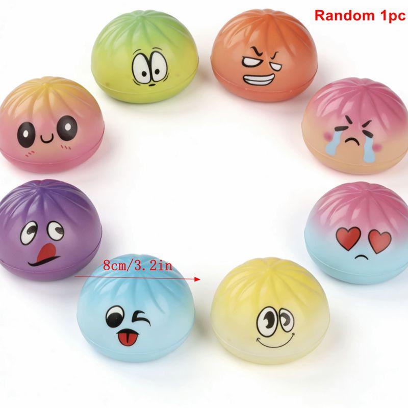 Toys Design Toys Colorful Dumpling Kneading Toy Dumpling Squishy Gifts Slow Rebound Toy Steamed Bun Steamer Stress Relief Fidget