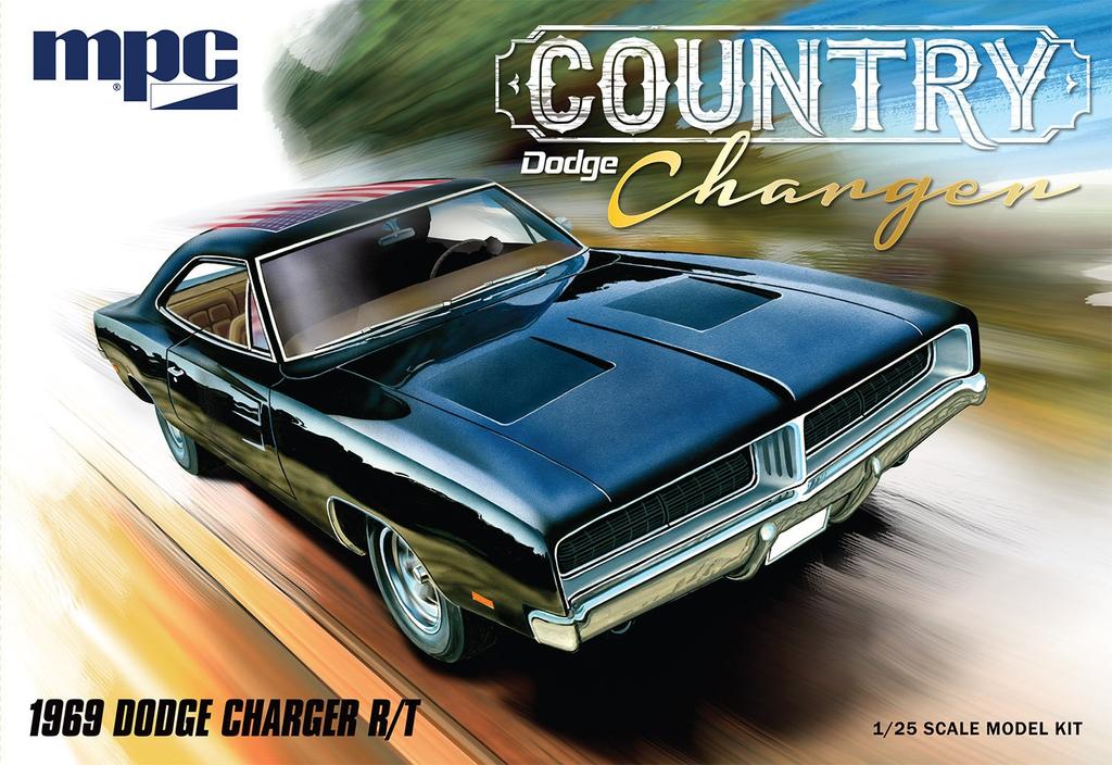 MPC 1969 Dodge Charger Country Charger Plastic Model Kit MPC878 1/25 R/T