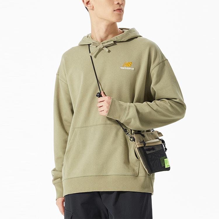 New Balance Sweatshirts Unisex Green Hooded Moderate UT21500-TCO