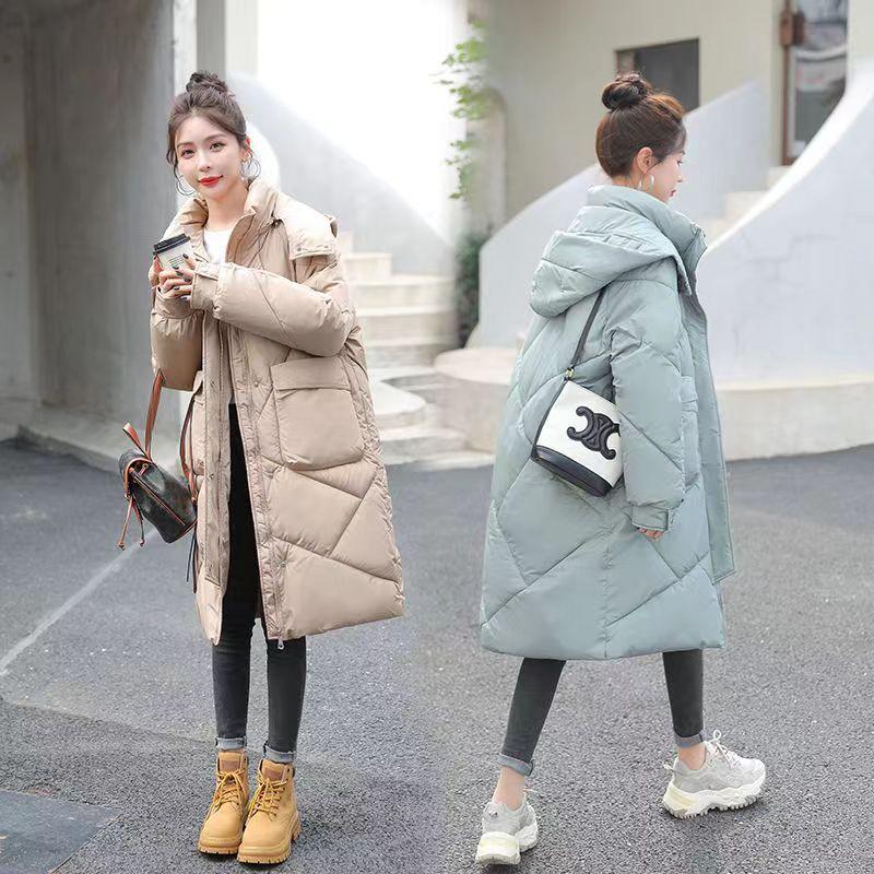 Thick Down Cotton-padded Jackets Mid-length Winter Women's Cotton-padded Jackets Loose Cotton-padded Jackets Women's Outerwear Trendy
