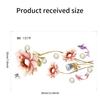 New Chinese Simple and Elegant Flower Butterfly Sticker Bathroom Waterproof Toilet Cover Toilet Sticker Self-adhesive
