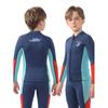 Kids 3mm Neoprene Wetsuit Top Pants Set Snorkeling Surfing Swimming Diving UV Protection Warm