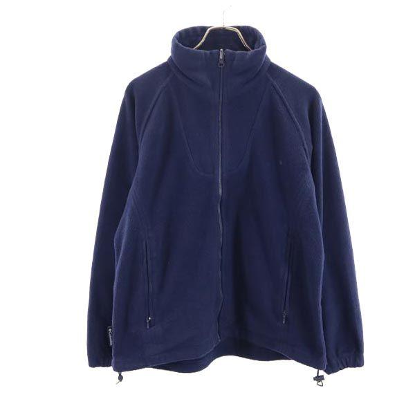 Columbia 90s Old Fleece Jacket M Navy Outdoors Women Used