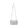 [Matinkim] Glossy Quilting Small Chain Bag In Light Grey