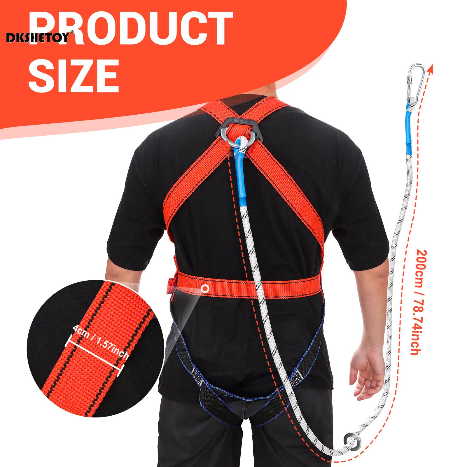 

Professional Safety Harnesses Fall Protection Durable Polypropylene Fibre Material for Hiking Camping Adventure Tool