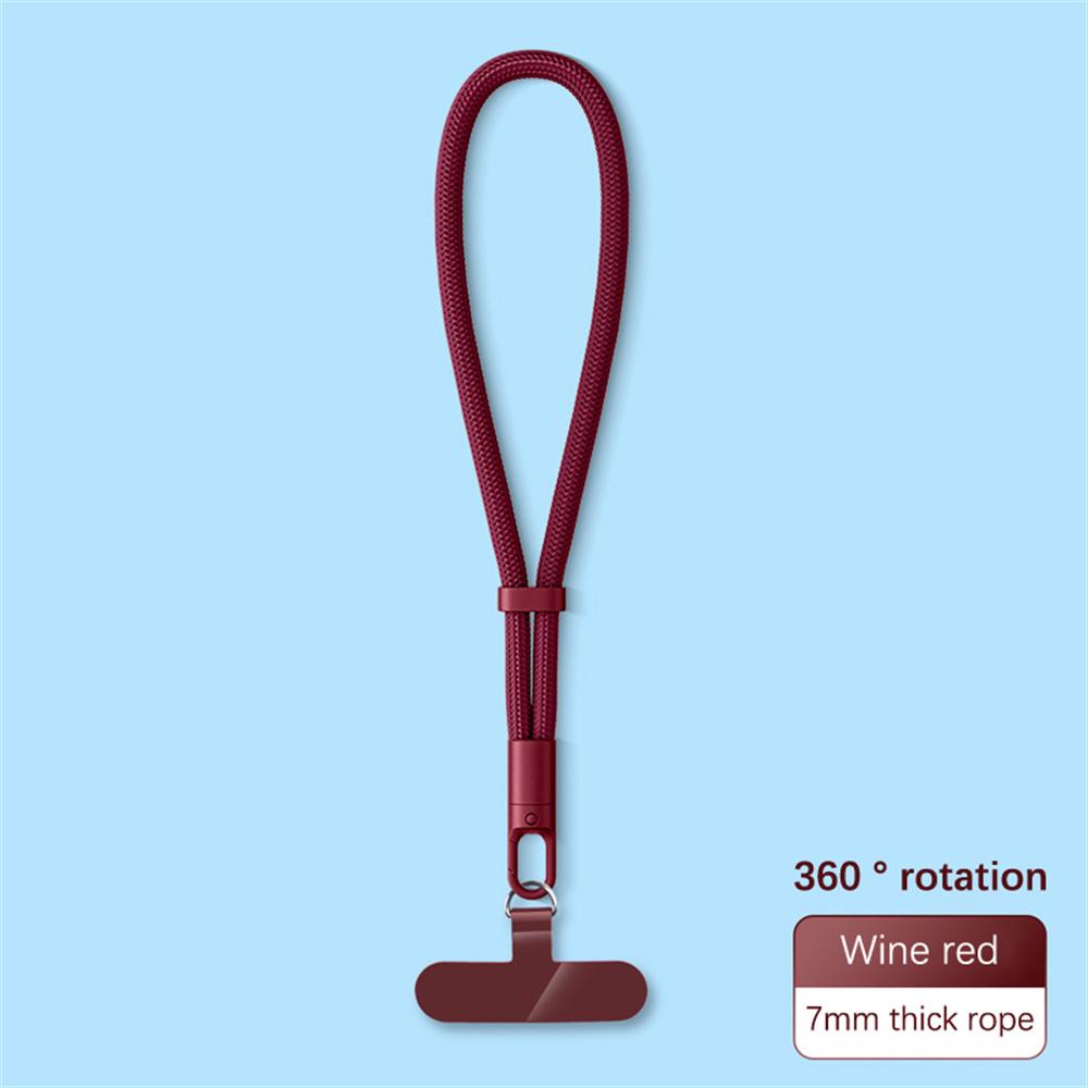 Anti-drop Mobile Phone Lanyard Universal Adjustable Short Wrist Straps with Self-locking Design Durable Polyester Phone Strap