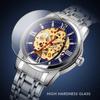 Pánské hodinky Luxusní automatické hodinky Pánské Mechanické hodinky s dutým ciferníkem Pro pánskou módu Náramek z nerezové oceli Hodinky
