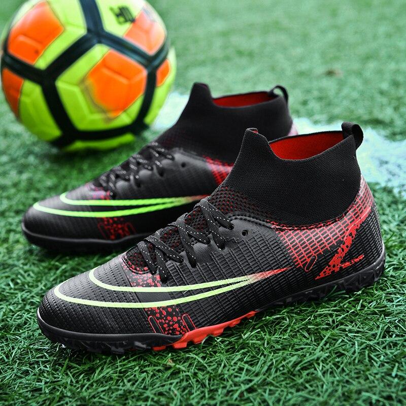 Soccer Cleats Professional Men Outdoor Sport Training Football Ankle
