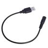 USB to DC5V Power Cable Cord, USB Male to 5.5x2.1mm Female DC5V Power Supply Plug Barrel Connector Charge Line