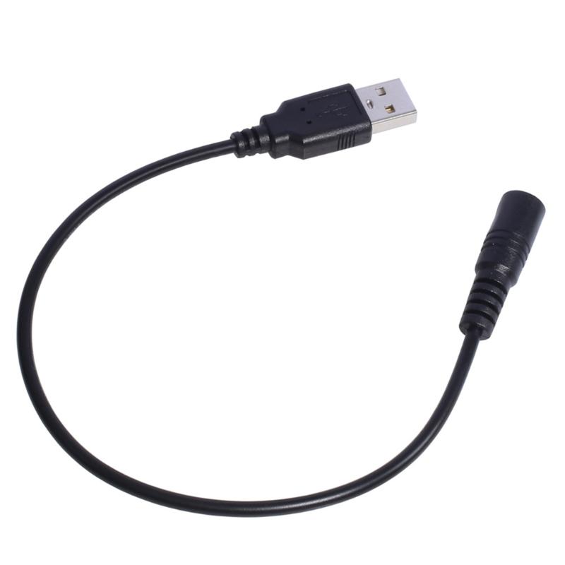 USB to DC5V Power Cable Cord, USB Male to 5.5x2.1mm Female DC5V Power Supply Plug Barrel Connector Charge Line