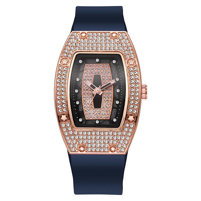 Women Fashion Quartz Watch With Diamond Embellishments For Casual Wear