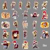 51 Gaara Graffiti Stickers - Japanese Anime Naruto Decoration for Phones & Luggage