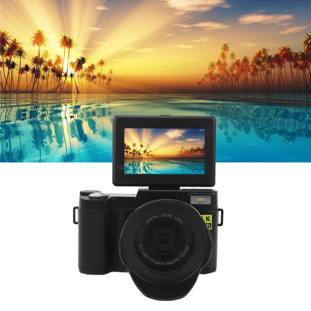 Smart Digital Camera Anti Shake 3inch Screen Auto Face Beautifying Function 52mm Interface 16x Zoom 48MP 4K HD Digital Camera