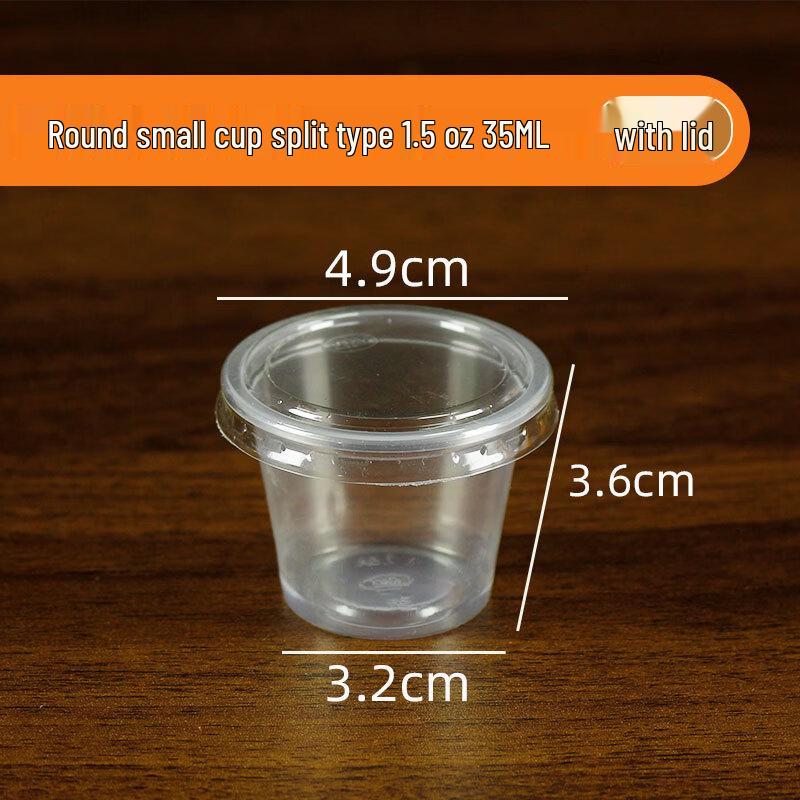 Disposable Wheat Straw Condiment Containers with Lids