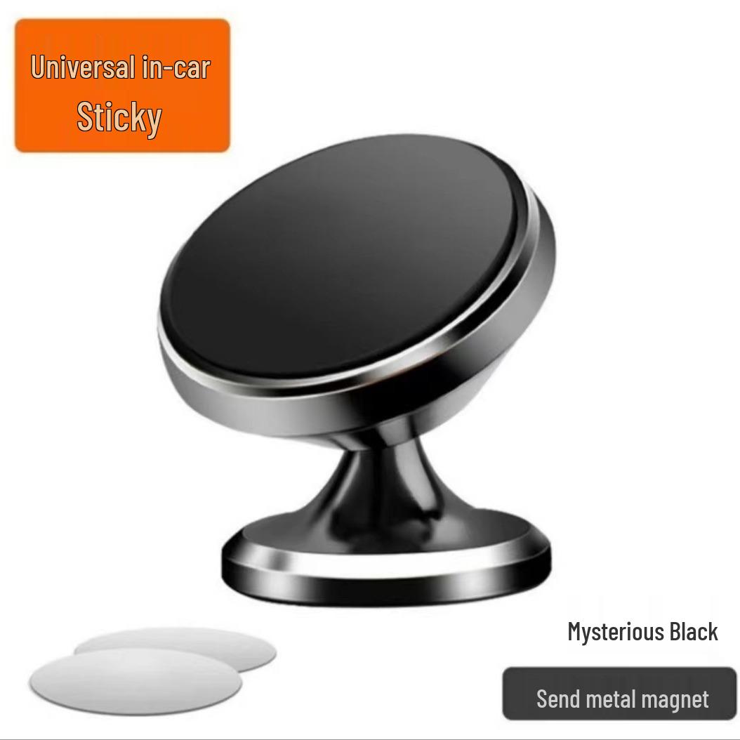 

360° Rotating Magnetic Car Phone Holder - Mounts Anywhere, Compatible with Horizontal & Vertical Screens, No Air Outlet Blockage.