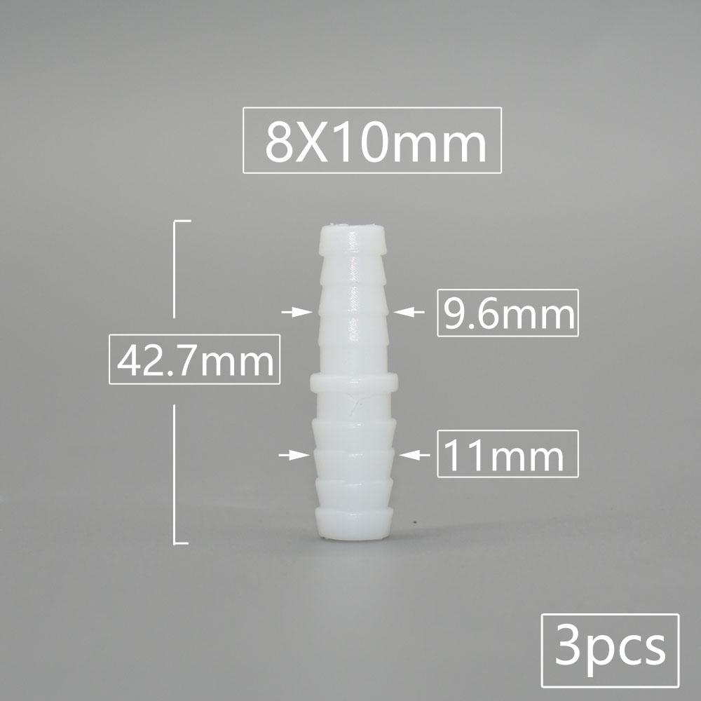 4/6/8/9/10/11/12mm PE Food Grade Direct Reducing Barb Connectors Aquarium Tank Air Pump Adapter Irrigation Hose Joint