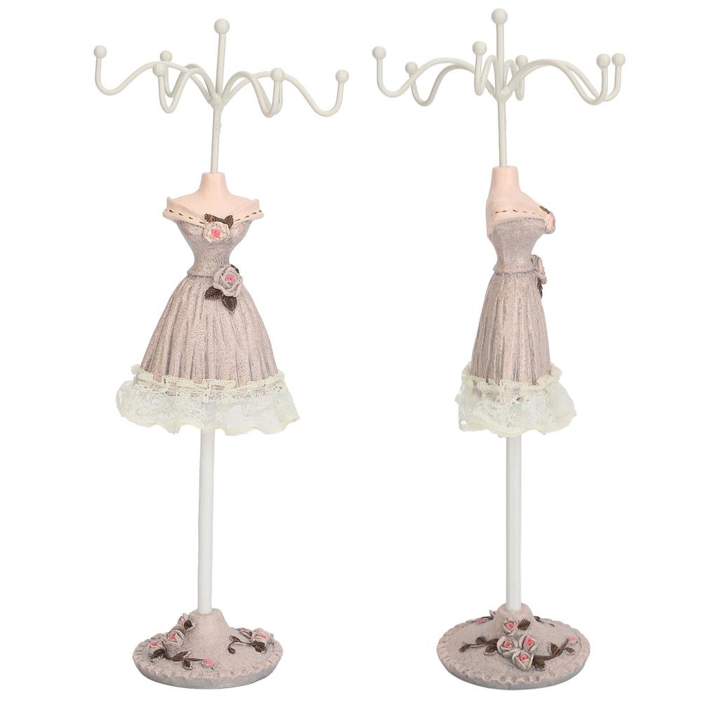 Mannequin Dress Jewelry Display Stand Model Dress Earrings Necklace Jewelry   Decorative Jewelry Doll Holder