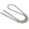 Rhinestone Close Chain Shiny Firm Claw Drill Chain for Crafts Sewing DIY Jewelry Wedding DecorationGun Gray