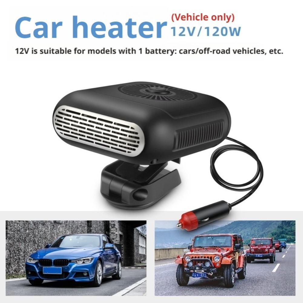 Multifunctional Car Heater & Cooler 12V 1200W Heating Windshield Rotating Accessories 360 Fan Car Portable Defroster Defogg X8D4