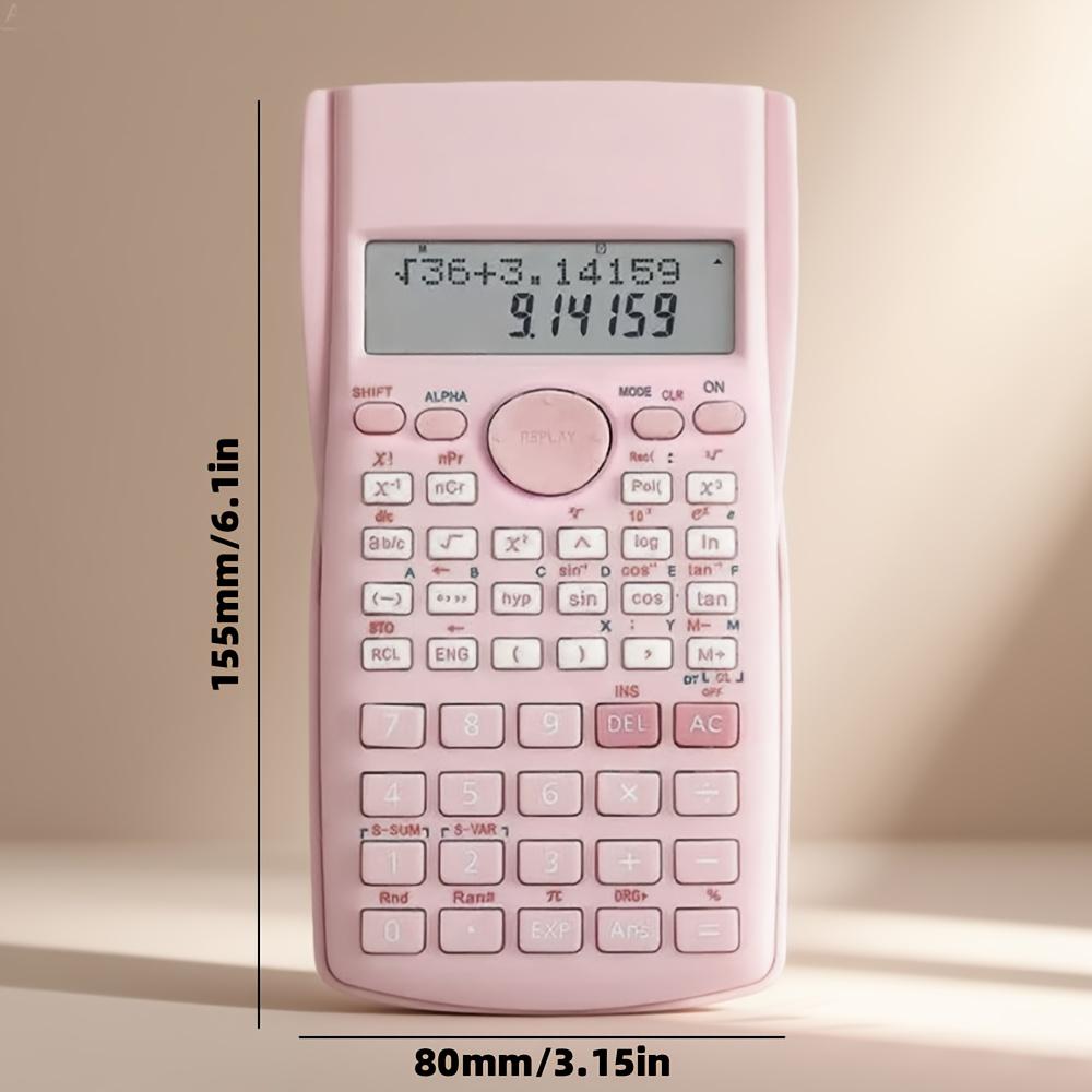 Scientific Function Calculator with Hard Case, Multi-Functional Math Calculator, 3 Colors Available, Perfect Gift for Students, Back to School