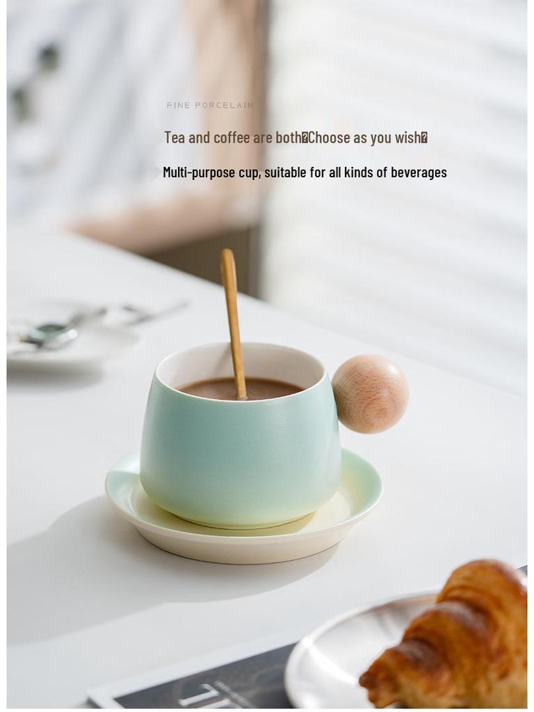 Creative Ceramic Coffee Cups - Elegant Mugs for Home or Office and Perfect Company Souvenir