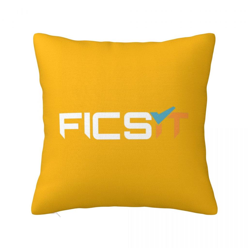FICSIT Satisfactory Logo Square Pillowcase Cushion Cover Pillow Case Throw Pillow Cover for Home Bedroom Car