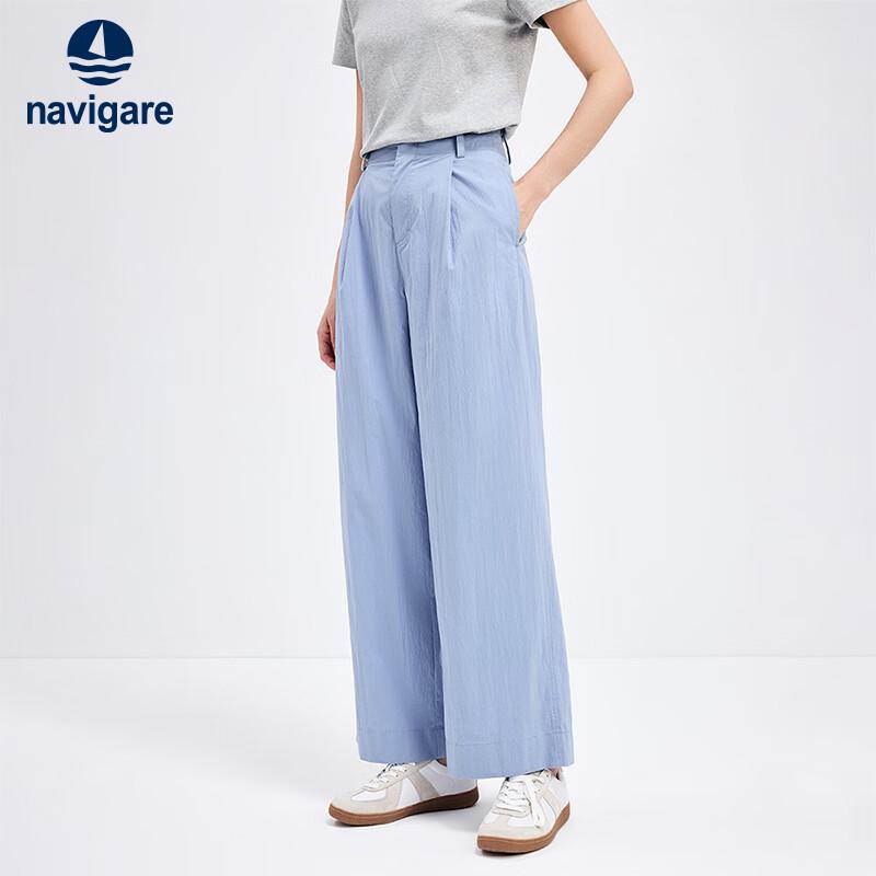 Navigare Women's Thin Casual Straight-Leg Pants