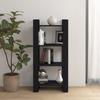 Day and Night - Day and Night Shelf/space Divider Solid Wood Black 60x35x125 Cm