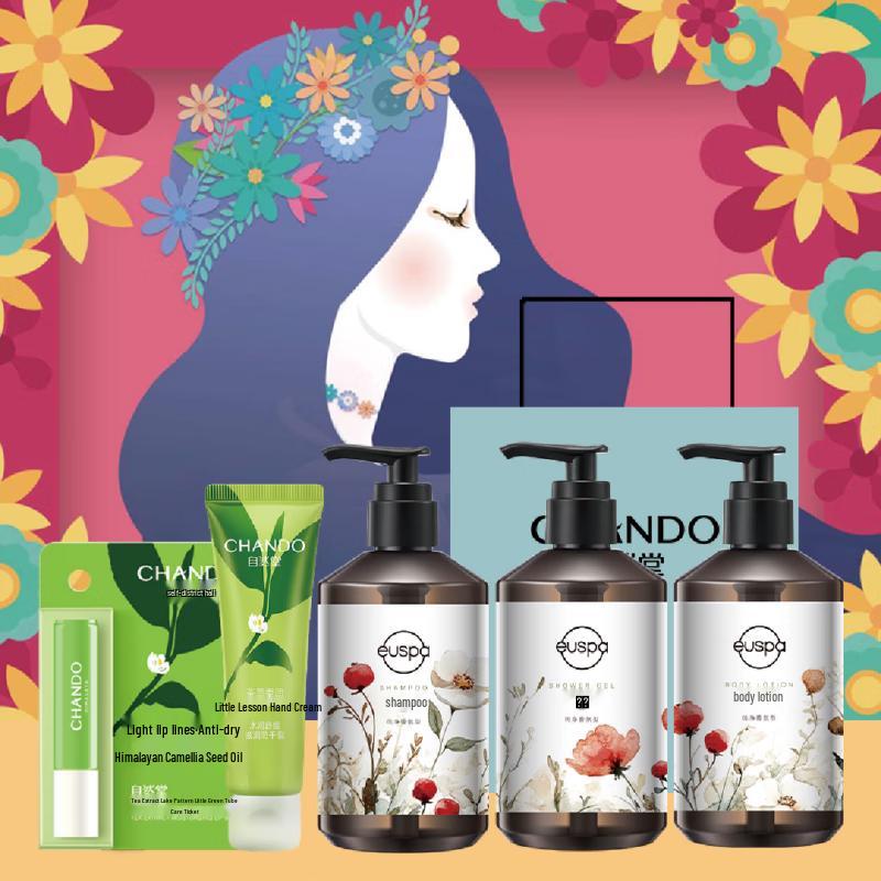 CHANDO Scented Flower Rain Classic 5-Piece Personal Care Gift Set