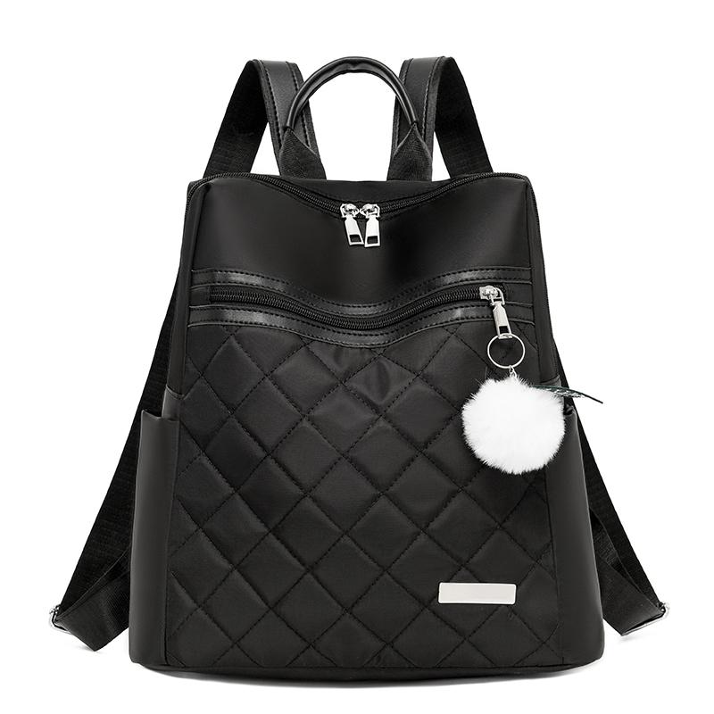 

Рюкзак Oxford женский большой вместимости рюкзак водонепроницаемая деловая сумка чёрный