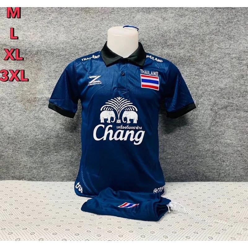 

THAILAND Football Soccer Polo Vintage Shirt National Flag Badge Logo Unisex Men Women Training JERSEY Print Quick Dry Short Sleeve Uniform Elephant XL
