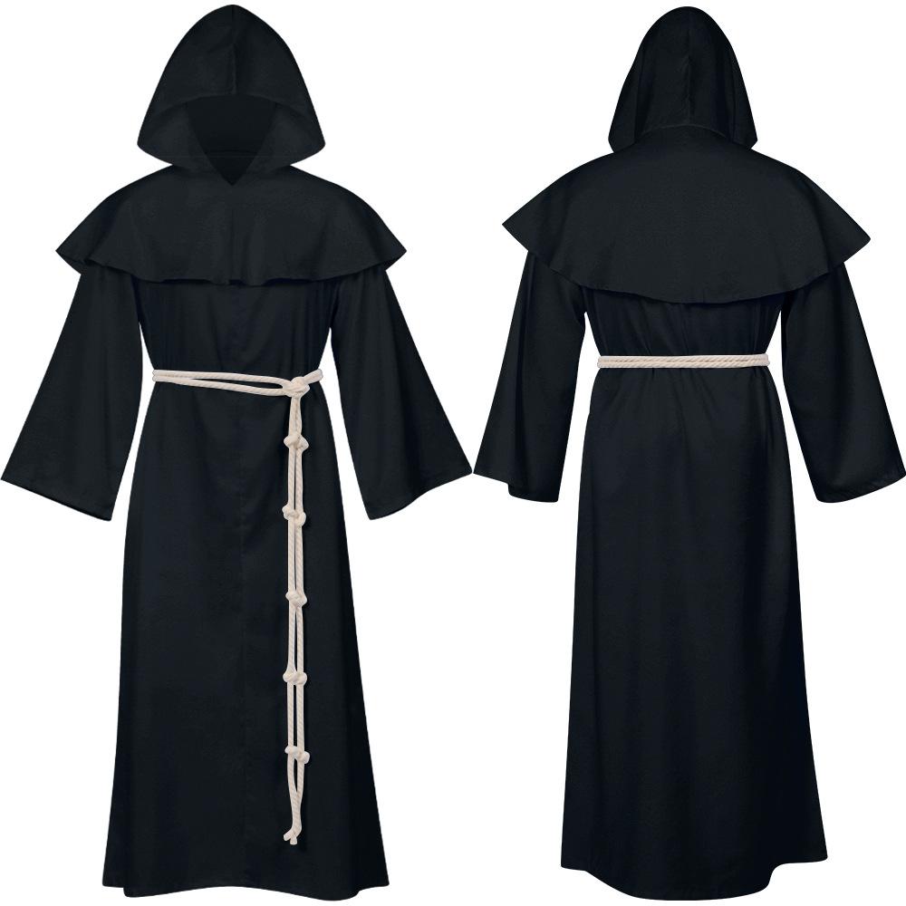 Medieval Monk Robe, Monk Costume, Wizard Costume, Priest Costume, Performance Costume, Halloween Costume