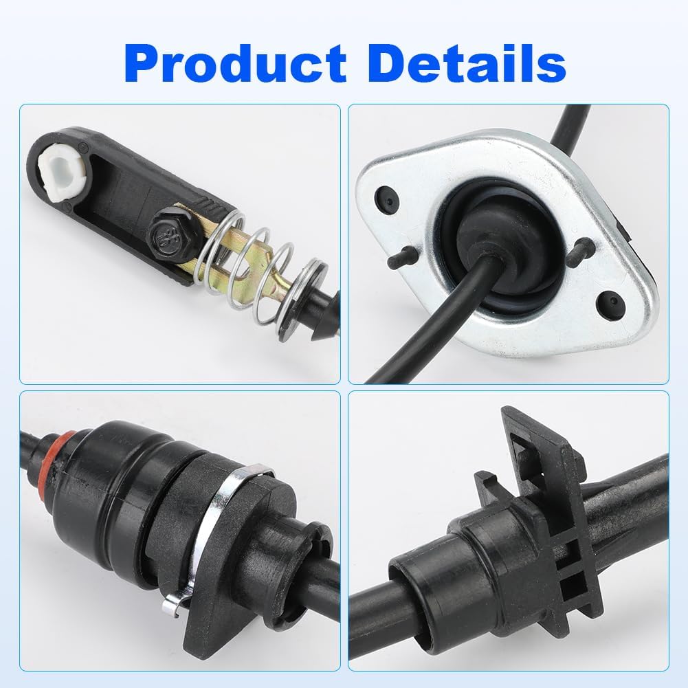 Automatic Transmission Shift Cable Compatible with Jeep Wrangler 3.8L V6 2007-2010 Replacement for 52060164AD 52060164AB 52060164AC 905-603 Shifter