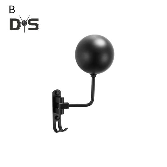 Motorcycle Helmet Rack Helmet Display Hanger Stand Strong Load-Bearing Wall Mount 180-Degree Rotation Metal Bike Helmet Holder