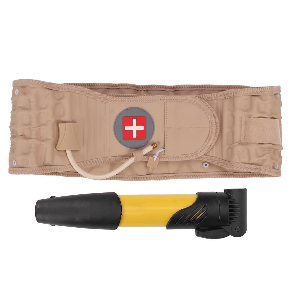 Lumbar Traction Belt Inflatable Improve Pain Back Decompression Belt Lumbar Support with Inflator