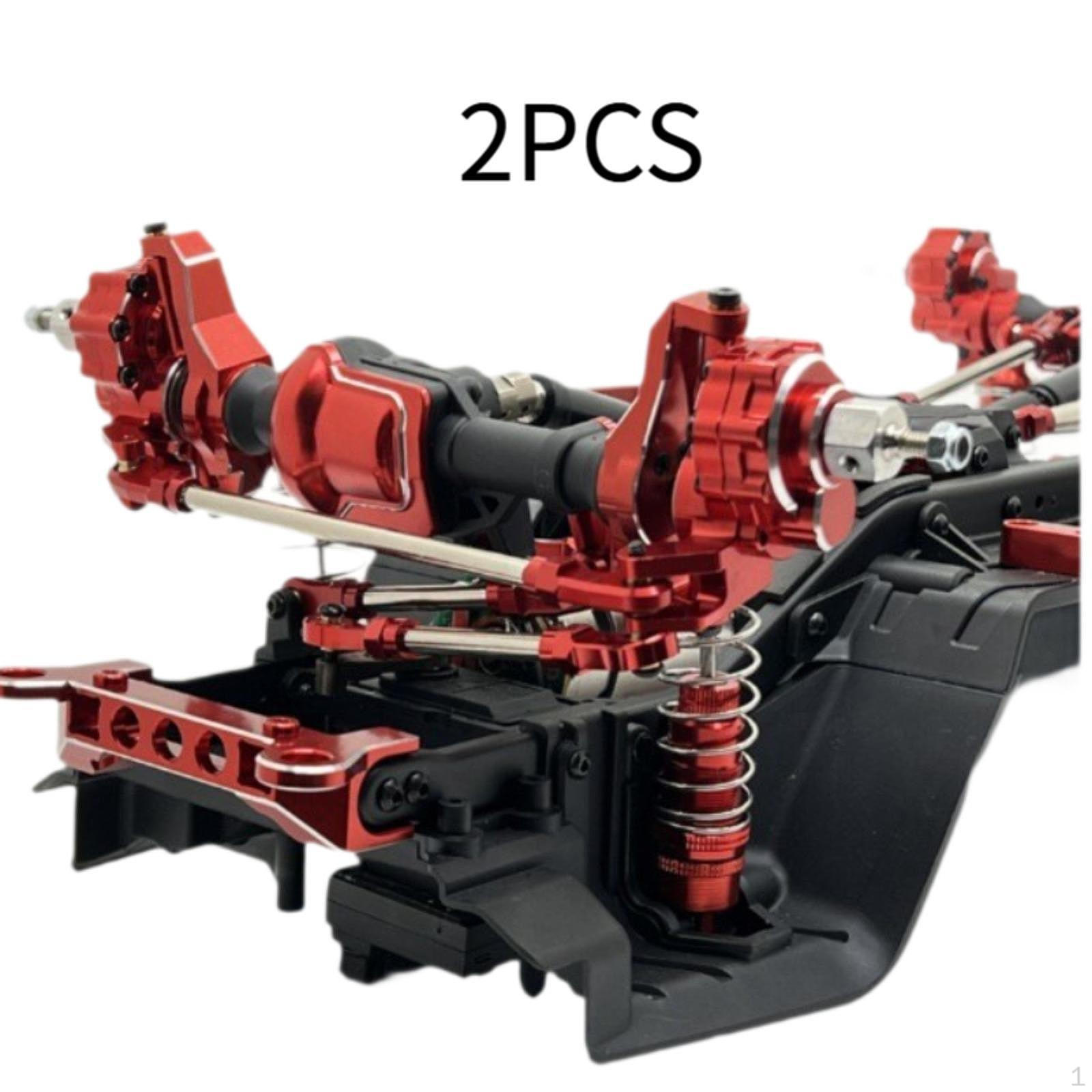 

2 Pieces 1/10 Front Rear Bridge Axle Covers DIY Modified Accessories Heavy Duty for R1001 R1002 red