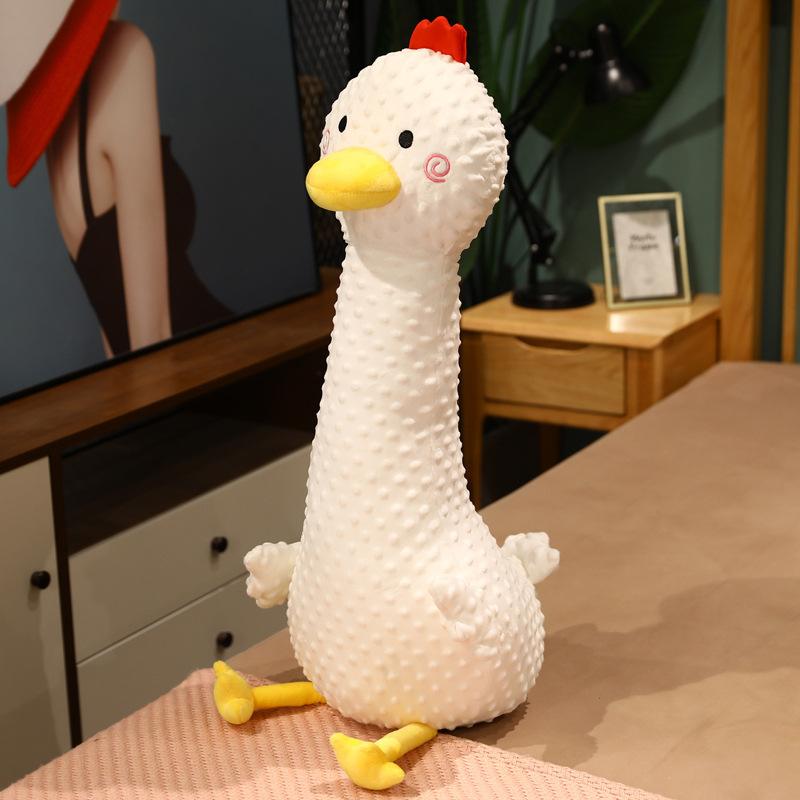 Big White Goose Throw Pillow Plush Toy Doll Girl Bed Holding Sleeping Child Baby Soothing Doll
