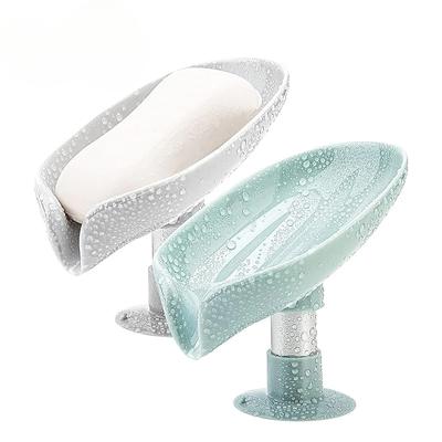 Zeephouder Afvoer Water Zeepbakje Bladvorm Zeepdoos Douche Zeep Afdruiprek Zuignap Zeepcontainer Moderne Badkameraccessoires